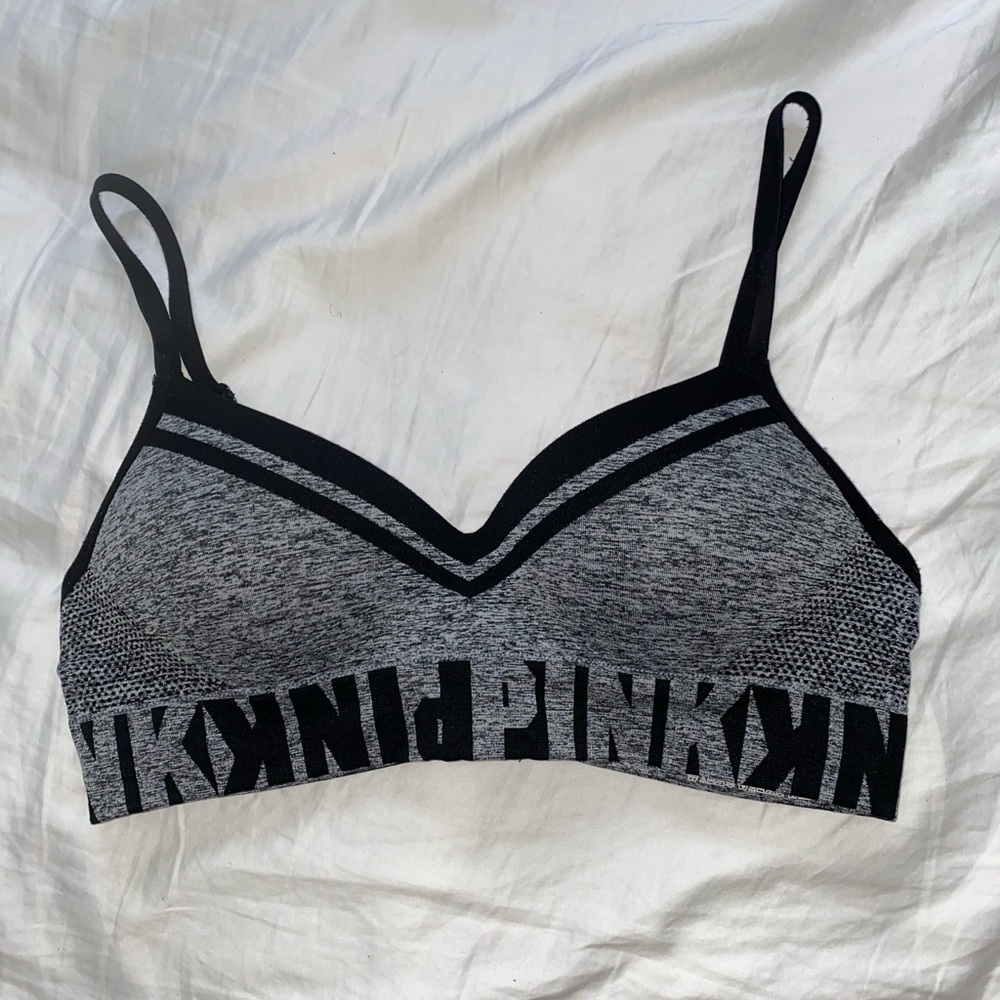 Grey Sketch Sports Bra from Pink w/ light padding